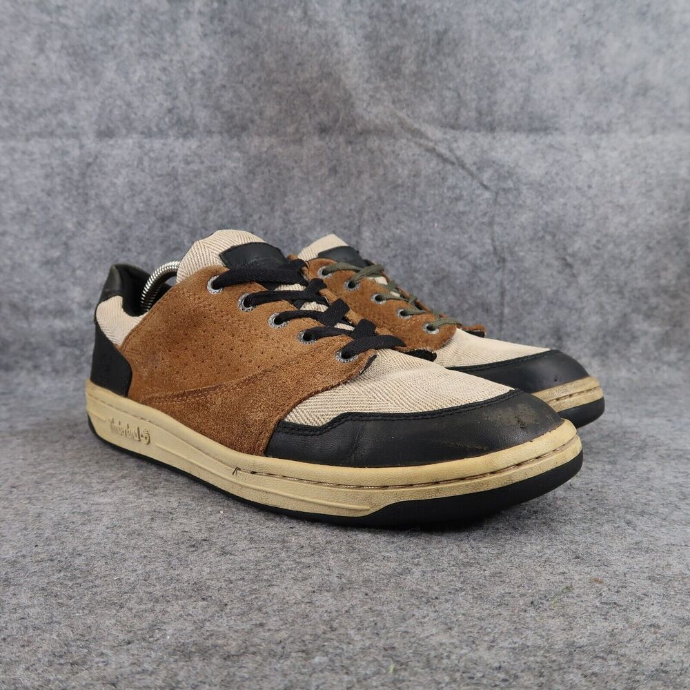 Timberland Shoes Mens 10 Sneakers Casual Oxford Leather Classic Brown Comfort